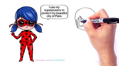 How To Draw Miraculous Ladybug Step By Step Chibi Dailymotion