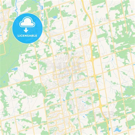 Empty Vector Map Of Newmarket Ontario Canada Hebstreits