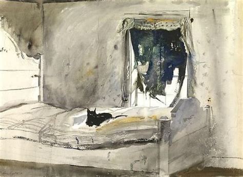 Christinas Cat Or Cat On A Bed Andrew Wyeth I Like This Alot