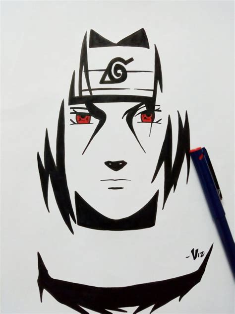 Itachi Sketch By Viz Rnaruto