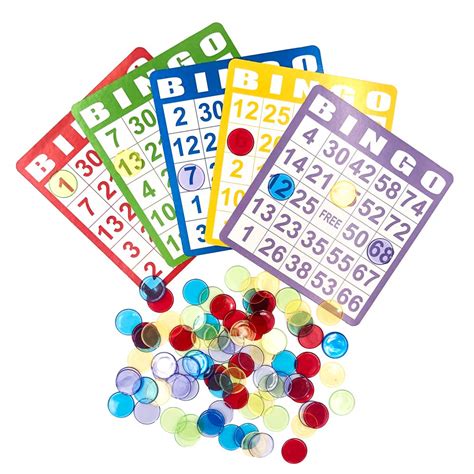 Yuanhe Bingo Game Set With 100 Bingo Cards And 1000 Colorful
