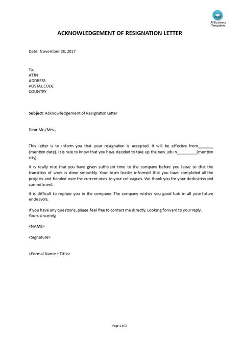 Draft Letter Of Resignation Template Great Professional Template