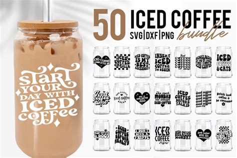 Iced Coffee Svg Ice Coffee Svg Bundle