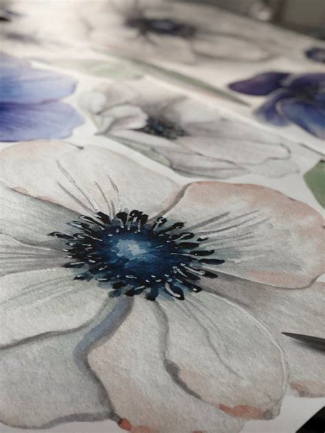 Theyre easy to apply and can completely change the look and feel of a room. Blue Poppy Flower Wall Decals Meconopsis Flowers Wall ...