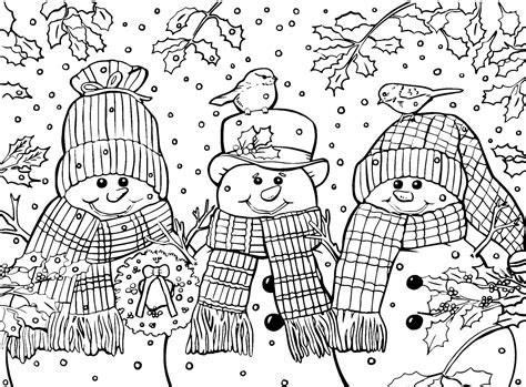 antistress winter coloring pages    print