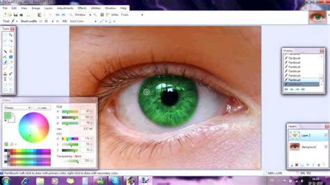 How To Recolor An Eye Youtube