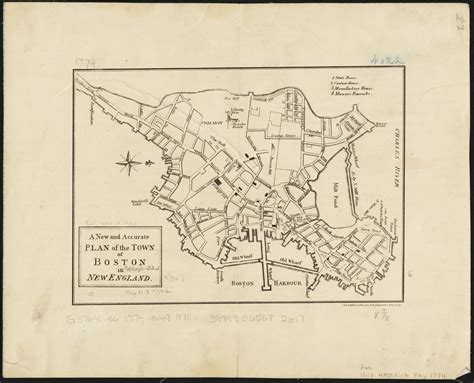 A New And Accurate Plan Of The Town Of Boston In New England Norman B