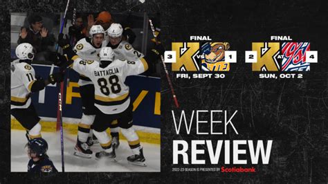 Week 1 Review Kingston Frontenacs