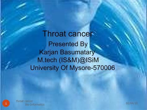 Throat Cancer Ppt