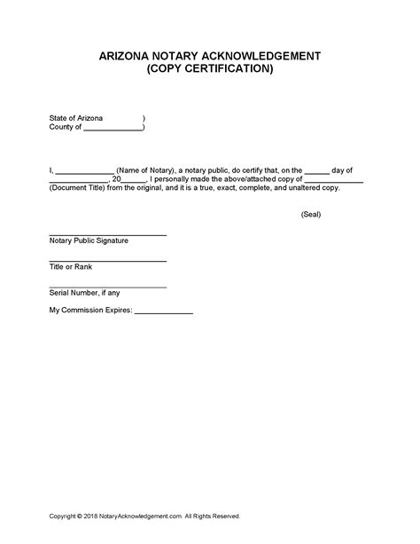 Notary Certification Az Tutore Org Master Of Documents