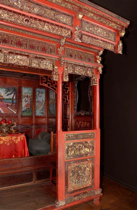 18th C Exotic Chinese Dining Roombed Alcove At 1stdibs