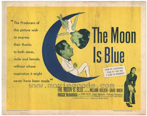 Destination moon is a 1950 american technicolor science fiction film independently produced by. The Moon Is Blue Movie Posters From Movie Poster Shop