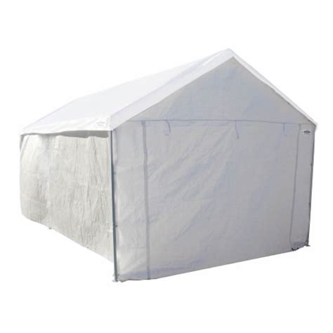 Caravan Canopy White Domain Carport Sidewall Enclosure Set 10 X 20 Ft