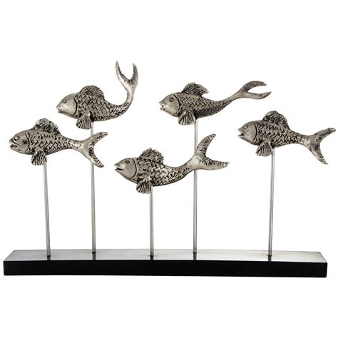 Complements School Of Fish Sculpture Sculptures Fish Sculpture