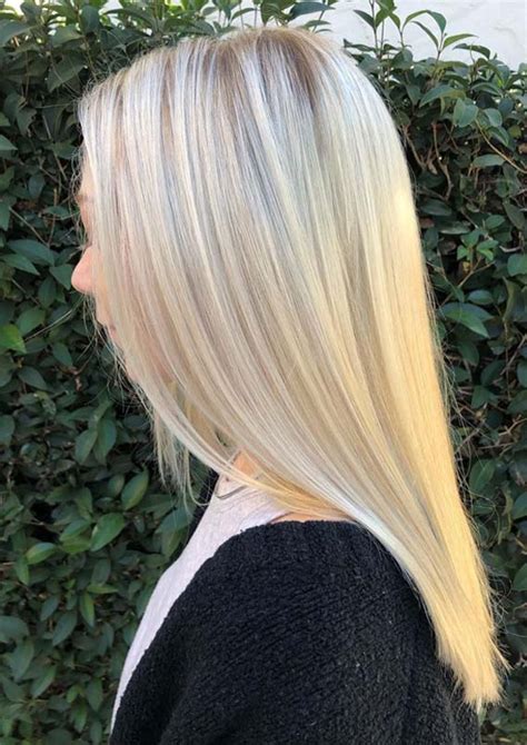 Stunning Sleek Straight Blonde Balayage Hairstyles In Year 2019 Stylezco