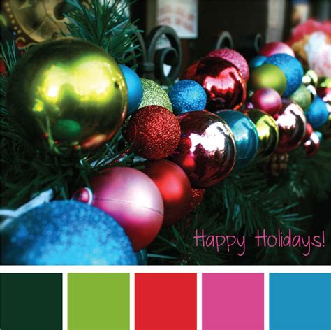 Color Christmas Palette 2011 Happy Holidays A Little Different This Year Como Hacer Adornos