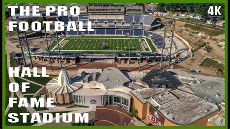 The hall of fame is in canton, ohio. Pro Football Hall of Fame Stadium - Canton, Ohio - 4K ...