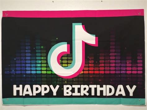 Please pay attention to choosing logistics, so as not to miss the party. Tik Tok Happy Birthday Banner for Sale in Oxnard, CA - OfferUp
