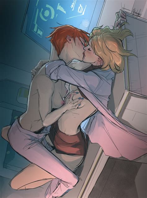 Mercy And Moira Overwatch Drawn By Afterlaughs Danbooru
