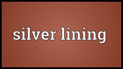 It stars bradley cooper and jennifer lawrence, with robert de niro, jacki weaver, chris tucker. Silver lining Meaning - YouTube