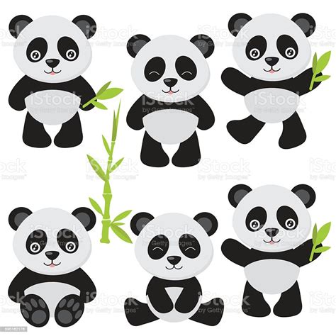 Cute Panda Vector Illustration Stock Illustration Download Image Now