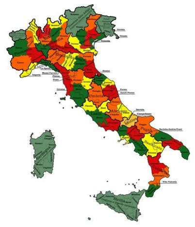 La Cartina Dell Italia Con I Confini Delle Nuove Province Tiscali Notizie