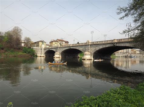 River Po In Turin High Quality Stock Photos ~ Creative Market