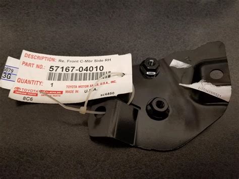 This radiator features oem spec plastic end tanks attached to an aluminum core for stock cooling efficiency. TOYOTA TACOMA Radiator Support Tie Bar (Front, Lower) - 5716704010 | Toyota Parts Overstock