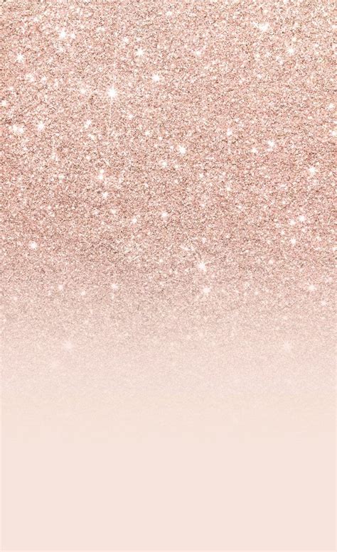 Rose Gold Faux Glitter Pink Ombre Color Block Window
