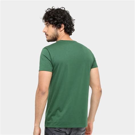 Camiseta Lacoste Básica Jersey Masculina Verde Zattini