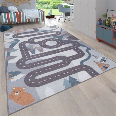 4,7 von 5 sternen 391. Kinder-Teppich Kinderzimmer Straßen-Motiv Creme in 2020 ...