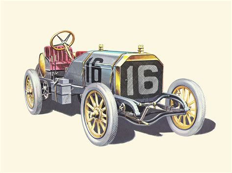 In 1912, the electric starter, an electric motor that starts the gasoline engine, was invented. Automobiles and Automobiling (1900-1940): Drawings by ...