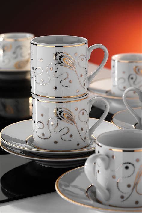 Kütahya Porselen Rüya 12 Parça Specıal Collectıon Kahve Takımı Dekor 7050