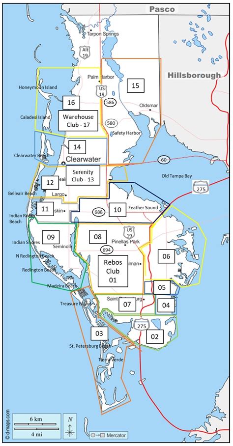 District 1 Sub District Map Pinellas County Intergroup Inc