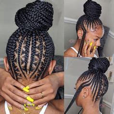 The brushed up hairstyle involves hair which looks like it has been brushed straight up, similar to spiky hair. Unique Braided Plaiting Straight Up Hairstyles | African ...