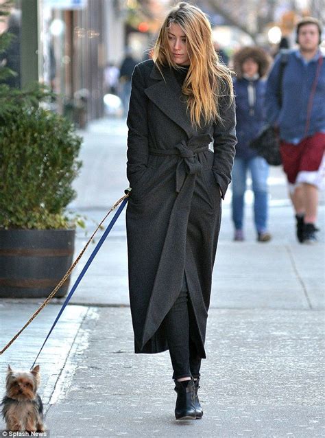 Amber Heard Cuts Solitary Figure Walking Dogs In New York City Amber