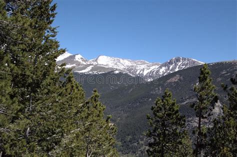 Snow Capped Mountains Stock Photo Image Of Park Estes 207849144