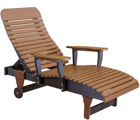 Plastic Heritage Chaise Lounge Single Outdoor Chaise Lounge Chair