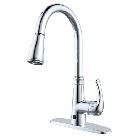 They offer you the ability to control the flow of water in your kitchen with nothing more than a touch from. Runfine Single-Handle Pull-Down Sprayer Kitchen Faucet ...