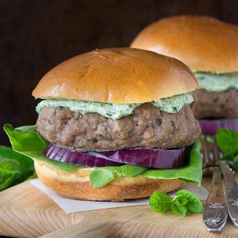 These Minted Lamb Burgers Taste Delicious And Are Quick And Easy To