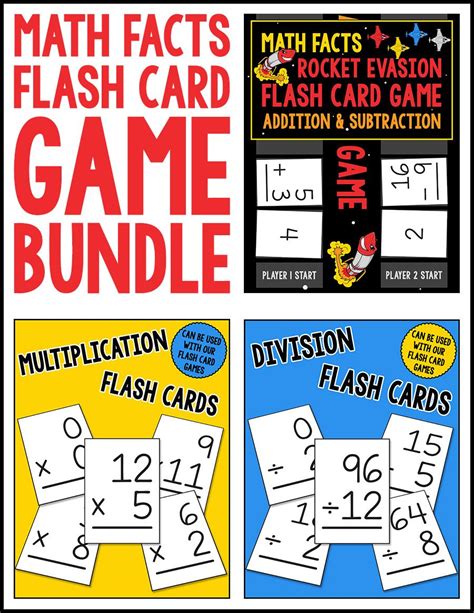 Math Facts Flash Card Game Bundle From Warm Hearts Publishing Flash