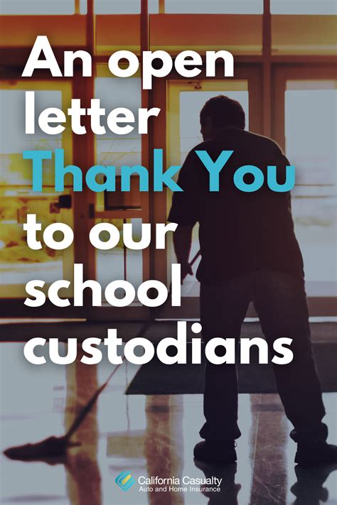 Thank You Custodians School Custodian Open Letter Teacher Help