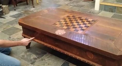 Guy Shows Off A Seriously Cool Hidden Compartment Table If Youre Going