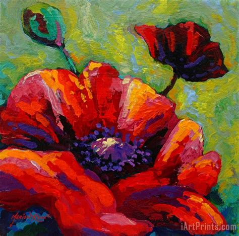 Marion Rose Poppy I Painting Poppy I Print For Sale
