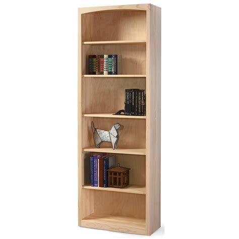 Archbold Furniture Pine Bookcases Solid Pine Bookcase With 5 Open