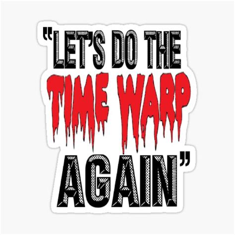 Time Warp Sticker For Sale By Mysterytree Redbubble