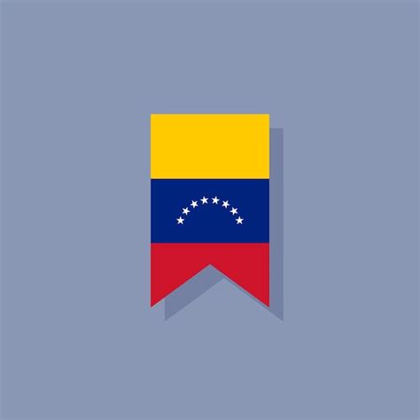 Ilustración De La Plantilla De La Bandera De Venezuela Vector Premium