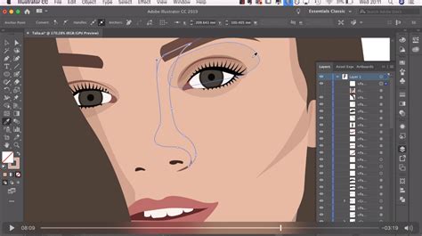 How To Make A Vector Portrait Adobe Illustrator Tutorial Alice Thorpe Vector Portrait