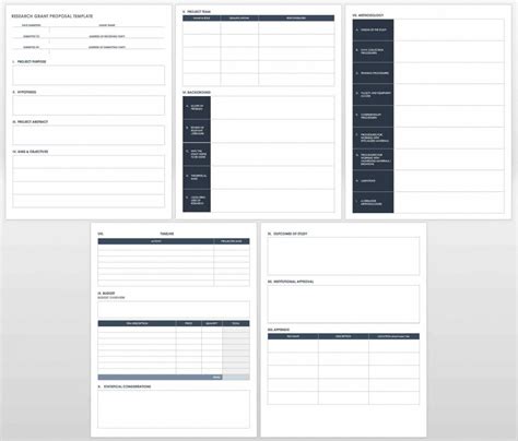 Printable Free Grant Proposal Templates Smartsheet Operating Budget For