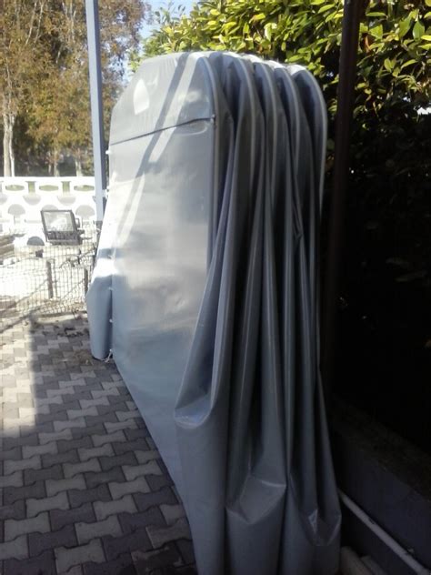 Si tratta di box auto a chiocciola prezzo / qualità ottimi che presenta tanti vantaggi, come i 4 elencati di seguito. Coperture auto box in pvc pantografo cm 250x420xh185/210 ...